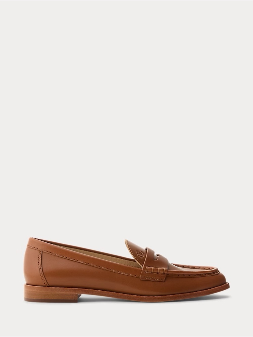 Ralph Lauren Wynnie Loafers Shoes Polo Tan Leather size 8